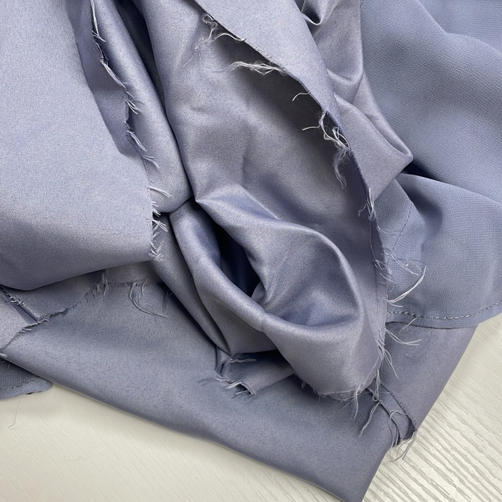 Jenny Yoo Slate Blue Spaghetti-Strap Chiffon Maxi Dress - Picture 11 of 12